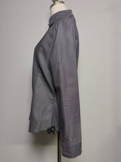 Women Size 46 (10, US) Etro Black Micro-check Shirt