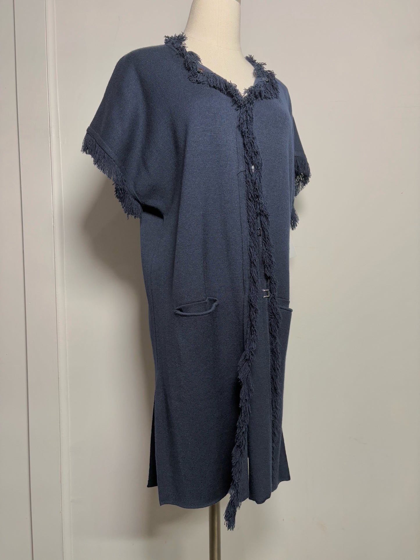 Women Size M Bianna Contempo Blue Modal Blend Sweater