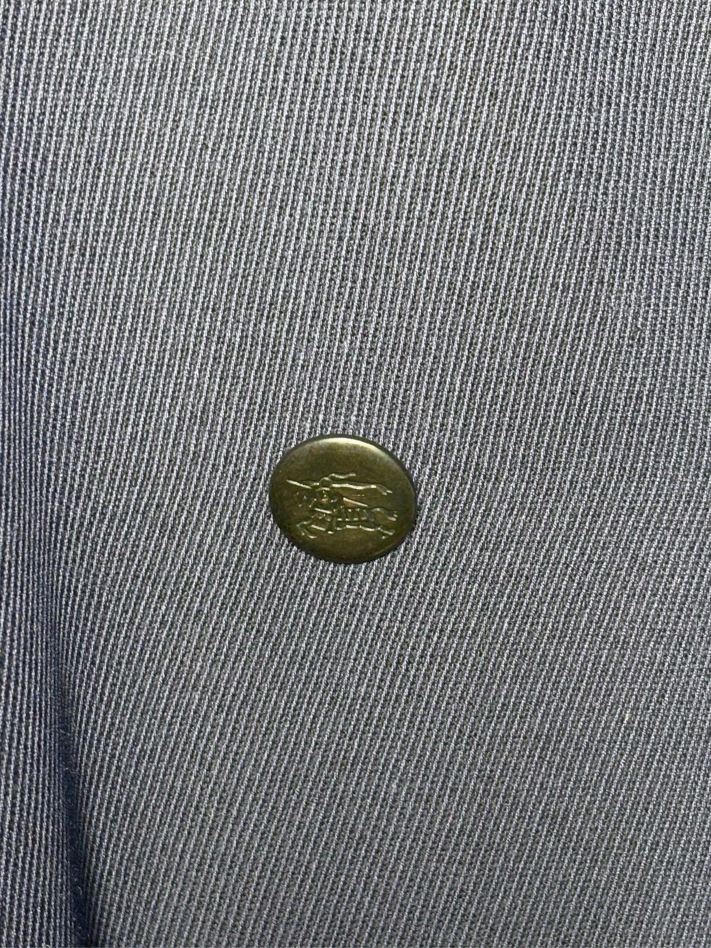 Burberry Navy 100% Wool Solid Men's Mens Size L Coat