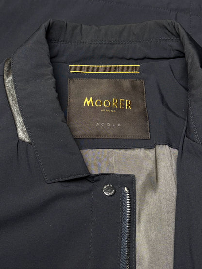 Men's Size 56 XL MooRER Verona Acqua Navy Water-Resistant Pre-Owned Jacket