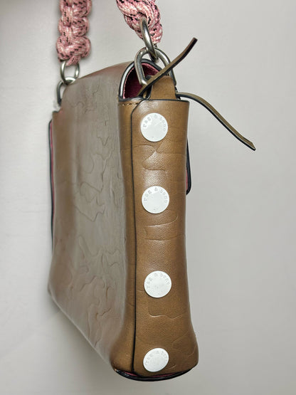 Leather Rag & Bone Atlas Camo Embossed Purse Woven Strap