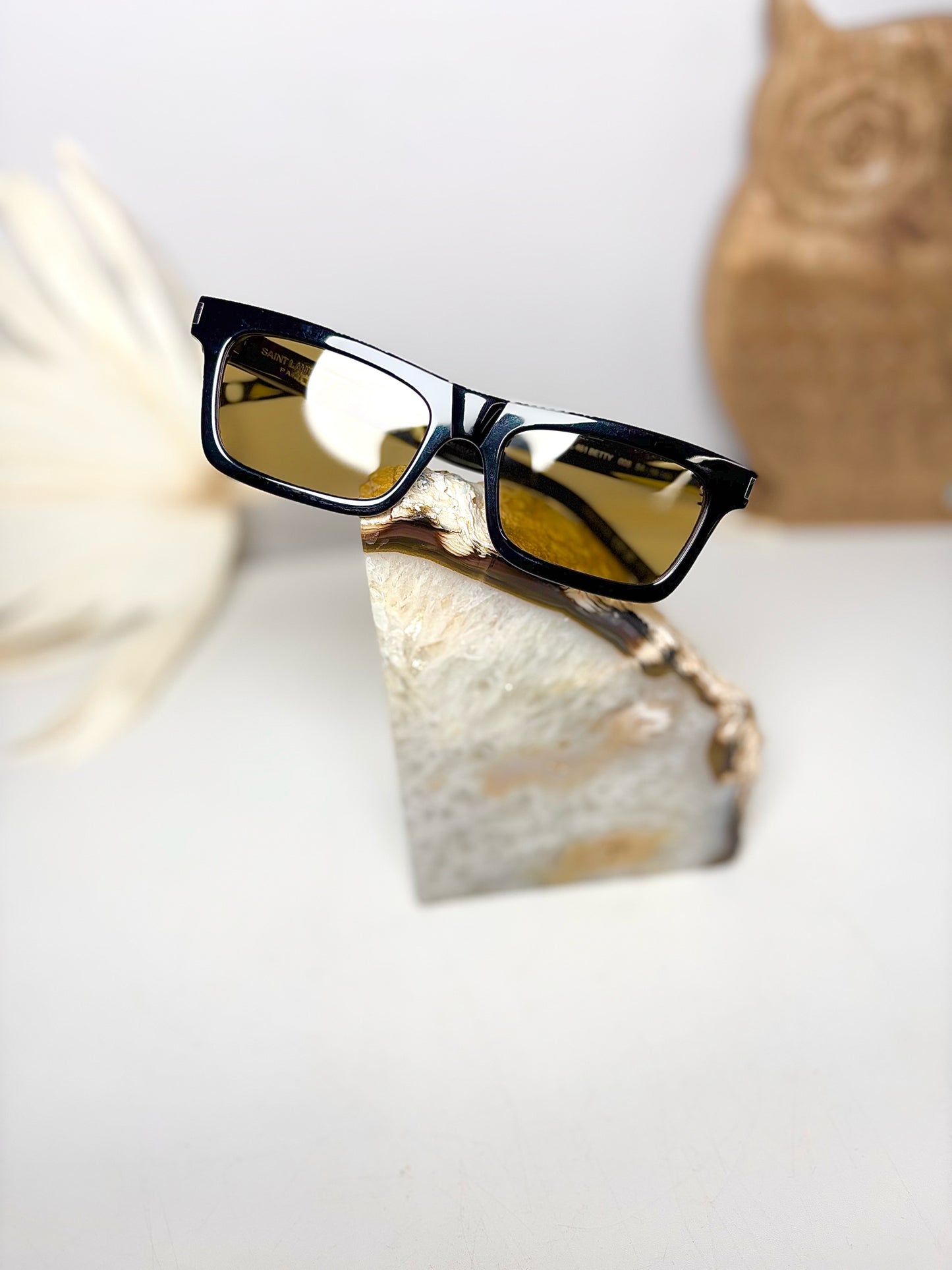 Saint Laurent Black New Wave Sunglasses