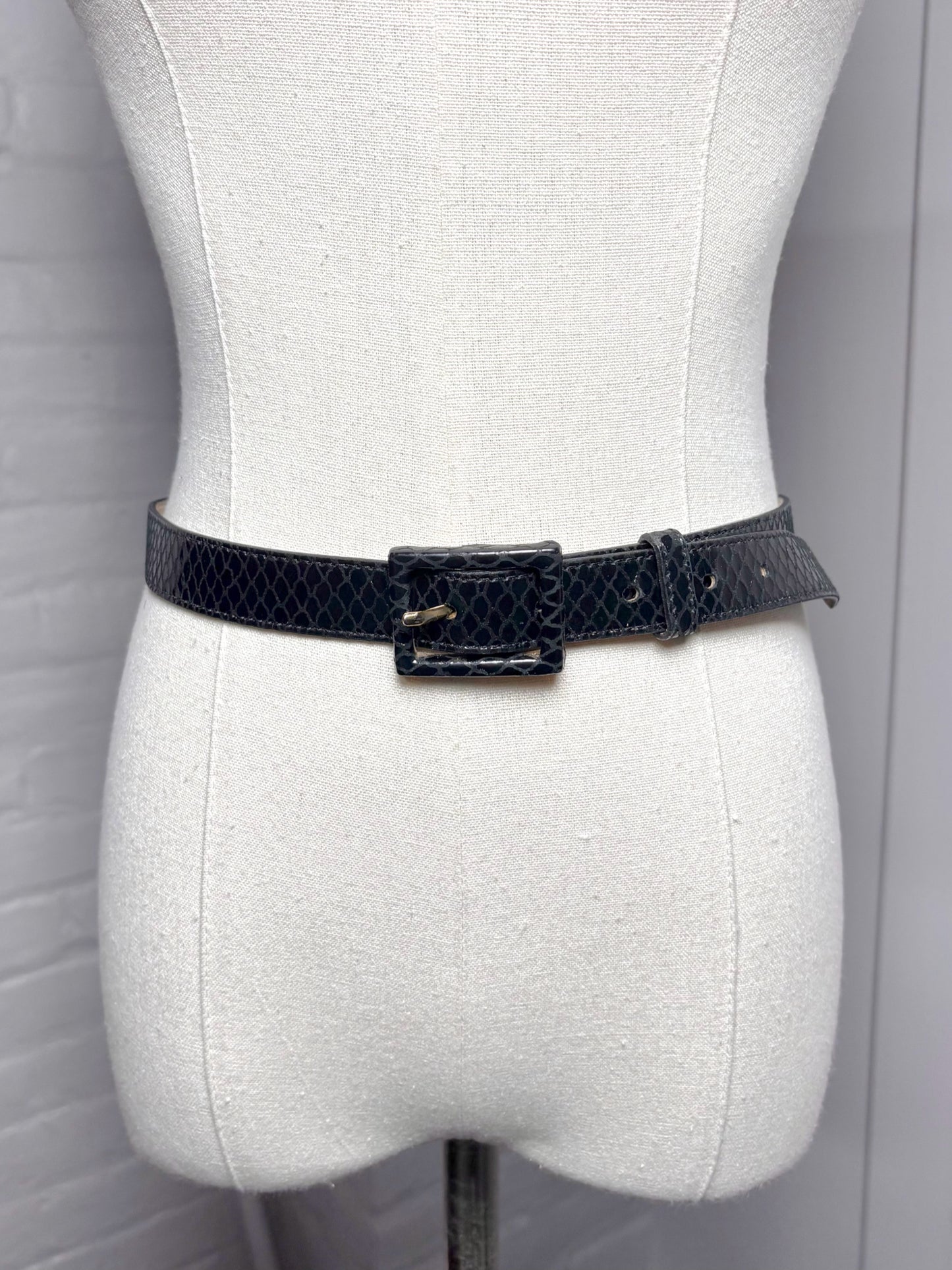 Belt St. John Black Spanish Leather S/4