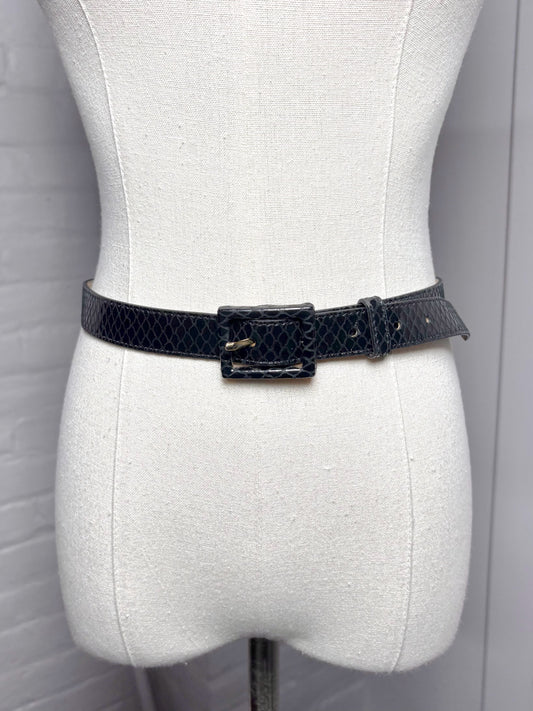 Belt St. John Black Spanish Leather S/4