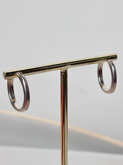 Tiffany & Co. Sterling Silver Cushion Hoop Earrings