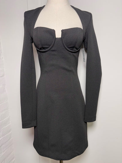 Women Size 2 MISHA Black Solid Dress