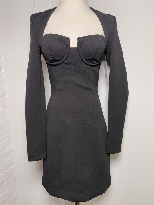 Women Size 2 MISHA Black Solid Dress