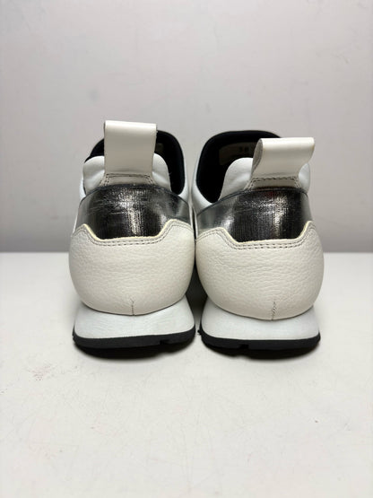 Women Shoe Size 36 Tod's Sportivo White Leather Pre-Owned Slip-On Sneakers