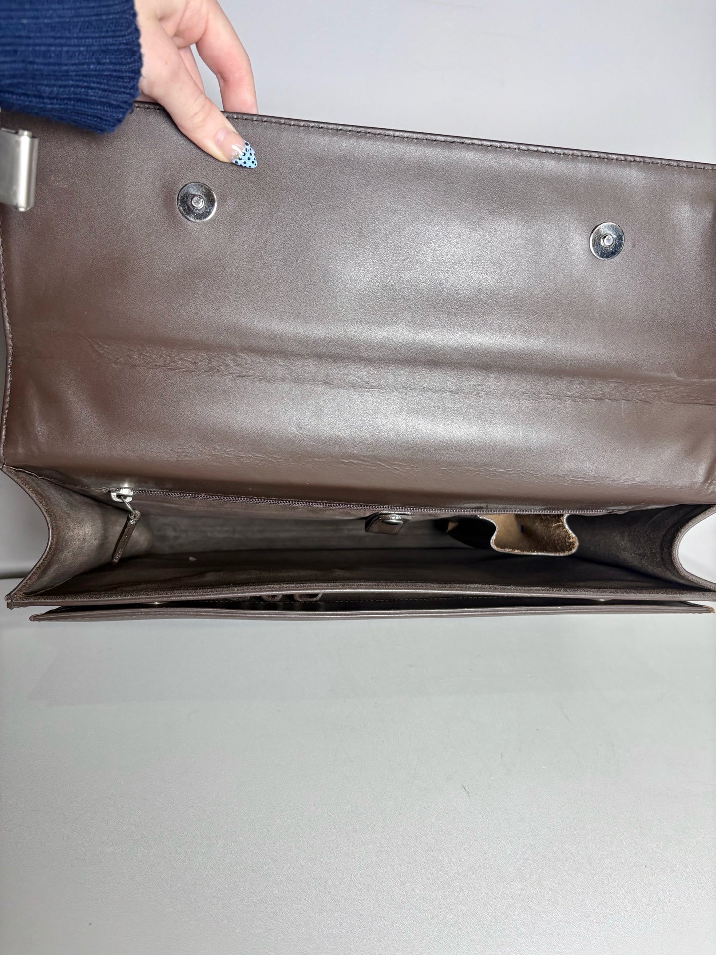 Men's Jaeger LeCoultre Leather Brown Briefase