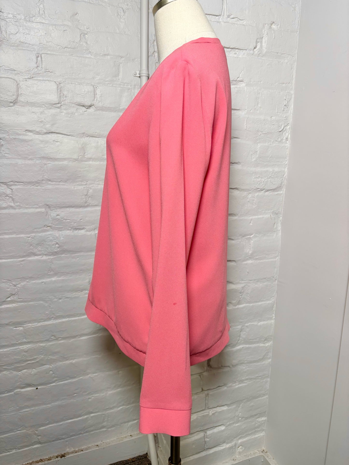 Women Size M Tibi Pink Solid Top