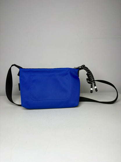 Longchamp Energy Nylon Pre-owned Blue Leather Trim Sling Bag