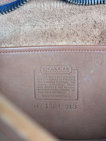 Vintage Coach 1324-313 Leather Briefcase Made in USA | Pre-owned Classic Work Bag