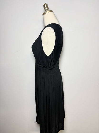 Women Size 8 (M) Miu Miu Black Solid Jersey Knit Pre-owned Dress