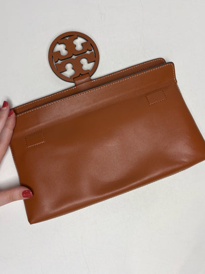 Women's Tory Burch Leather Pre-owned Brown Clutch Purse