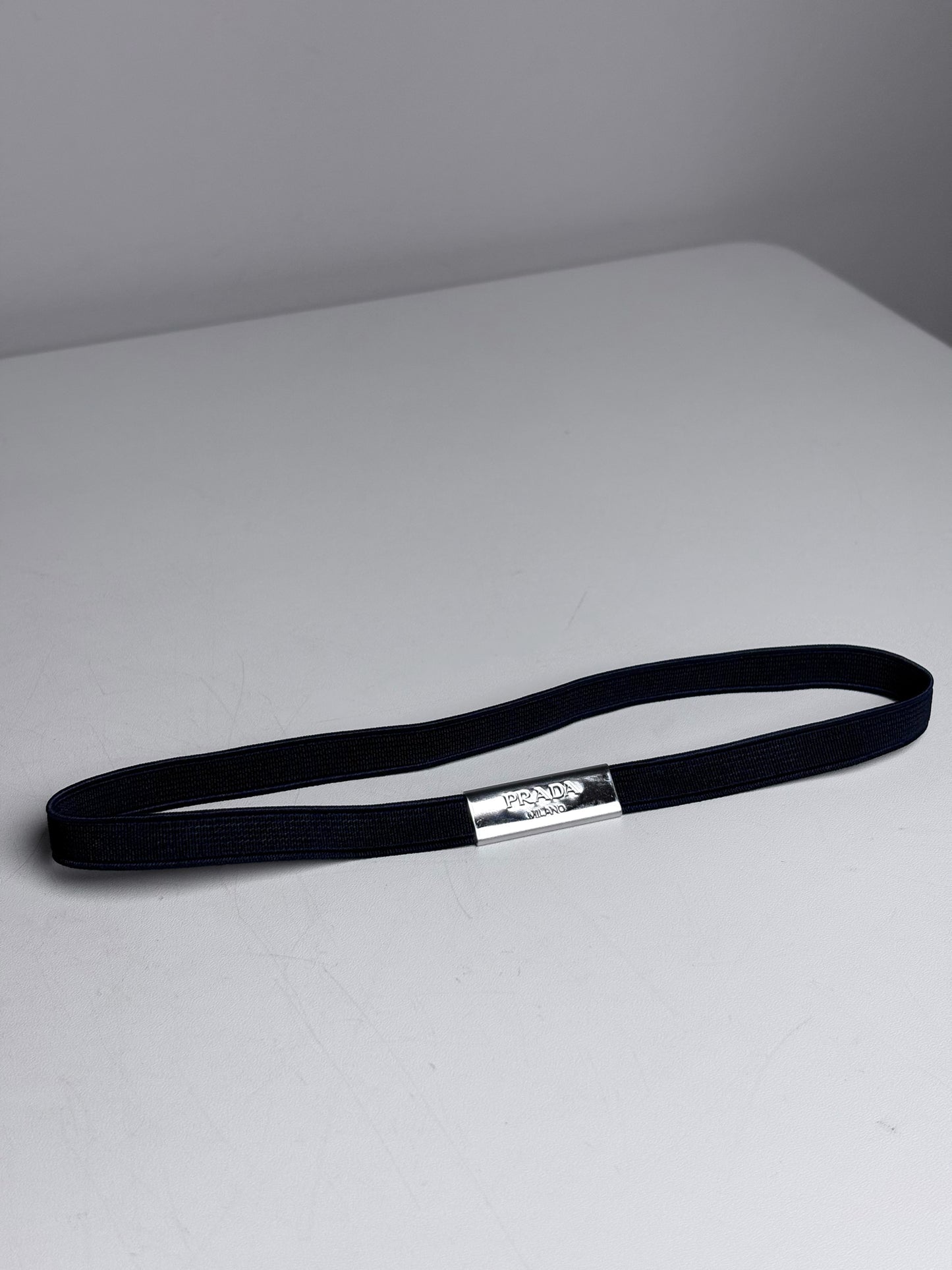 Prada NWT Metal Hair Clip Silver Hair Pre-owned Accessory
