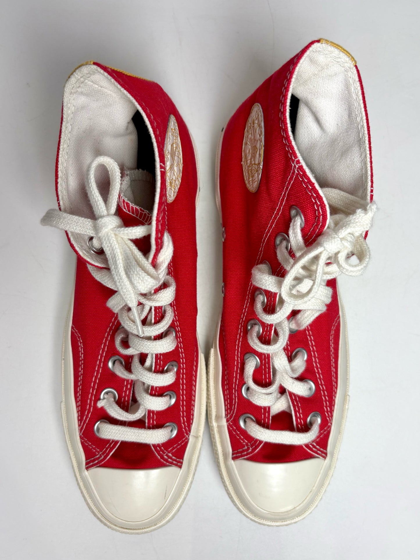 W Shoe Size 9.5 Converse Chuck Taylor Red Canvas Pre-owned, NWOT Sneakers
