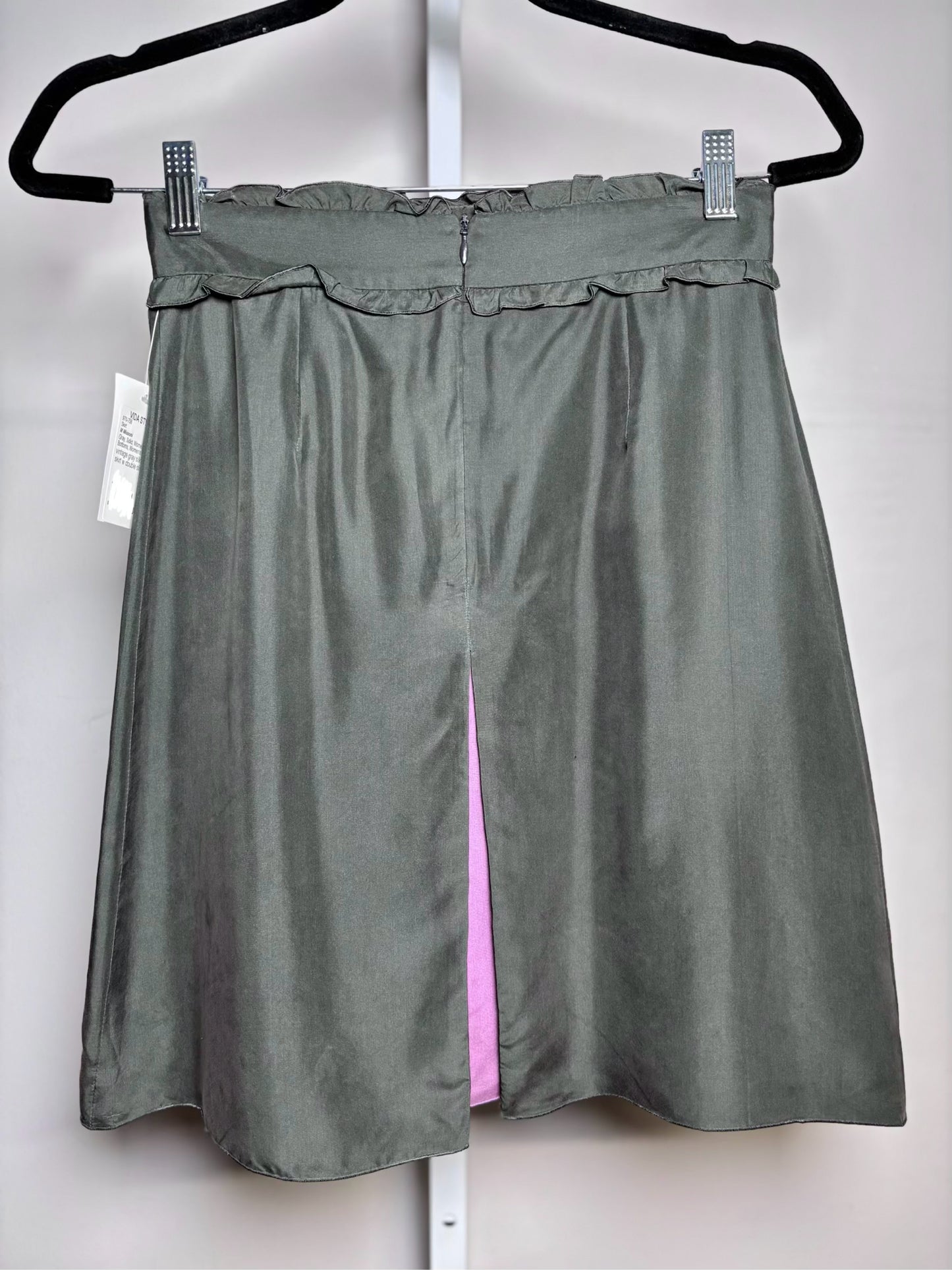 Women Size 4 M Missoni Gray Solid Vintage Pre-owned Skirt