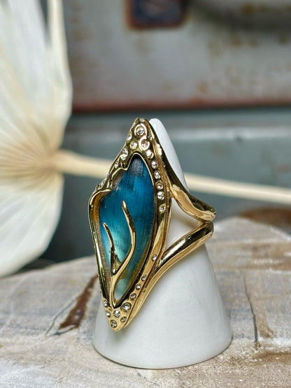 Alexis Bittar Gold, turquoise Ring
