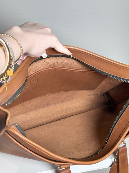 Vintage Coach 1324-313 Leather Briefcase Made in USA | Pre-owned Classic Work Bag