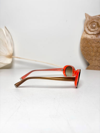 Acetate Oliver Peoples Pre-owned Pink and Brown Sunglasses