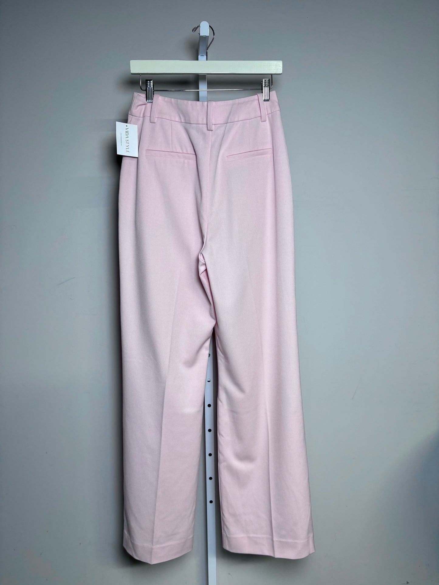 Women Size 8 Favorite Daughter Light Pink Pleats Wide Leg Pre-owned Pants