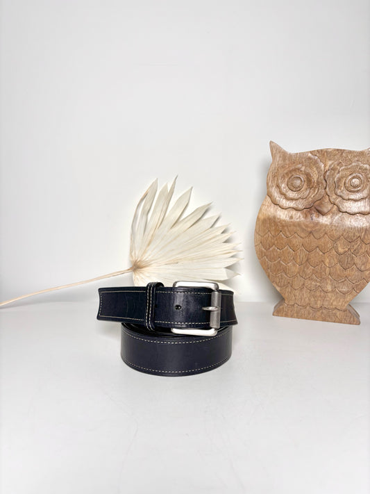 Mens Size 42 (L) Coach Black Leather Men's Belt