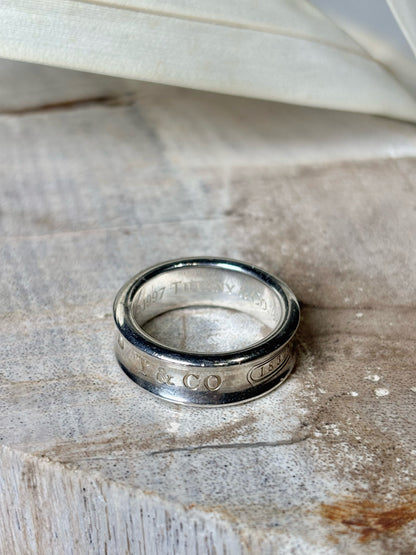 Tiffany & Co. Sterling Silver Size 6 Band 1997 Ring