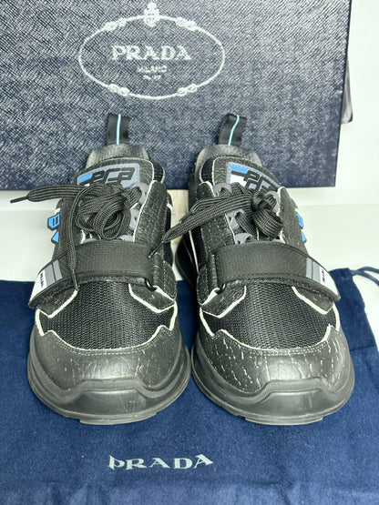 Prada Black Solid Men's Sneakers