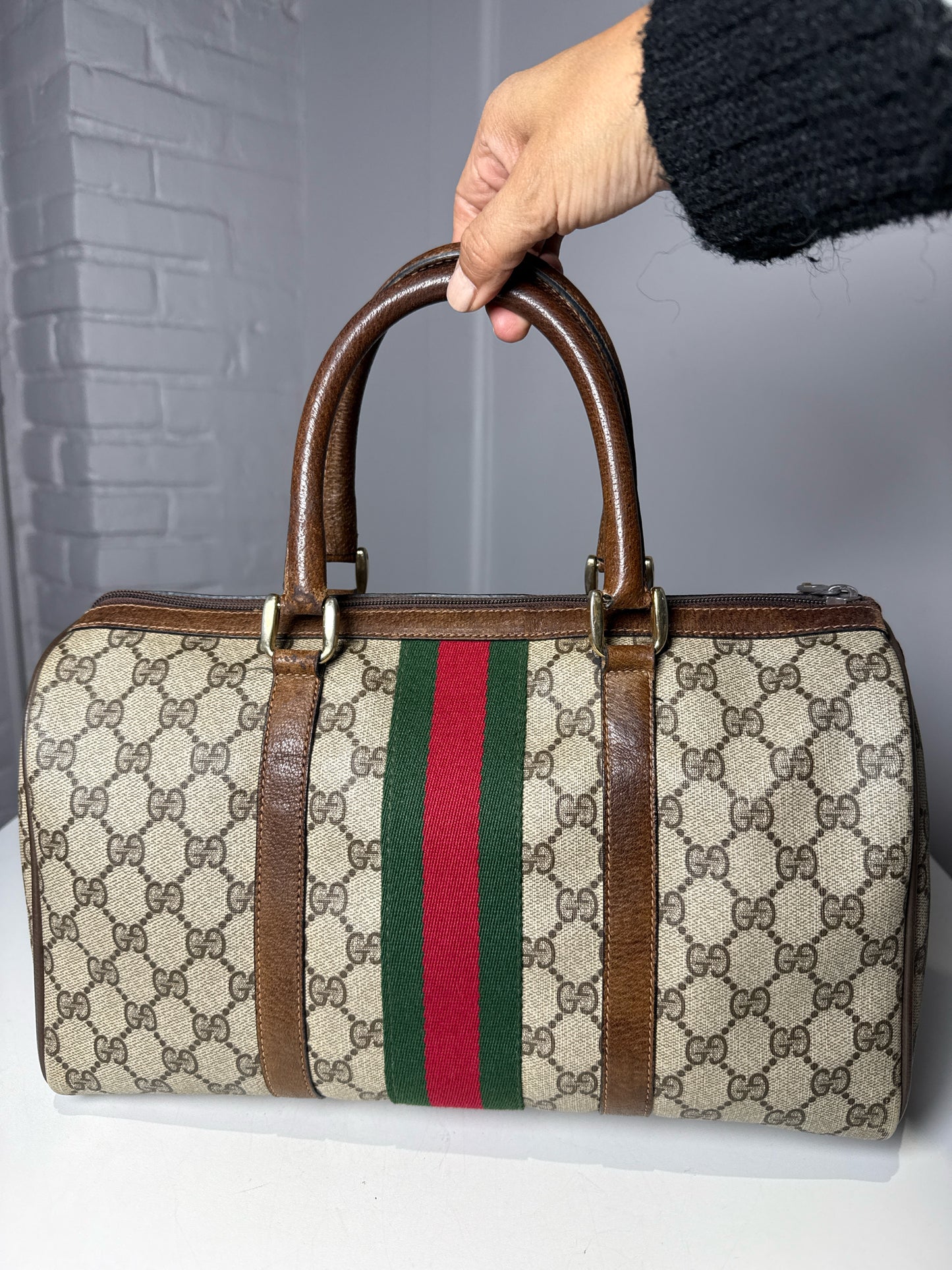 Gucci GG Supreme Boston Bag