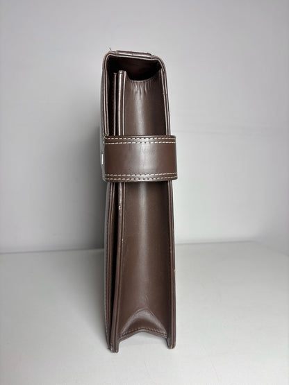 Men's Jaeger LeCoultre Leather Brown Briefase