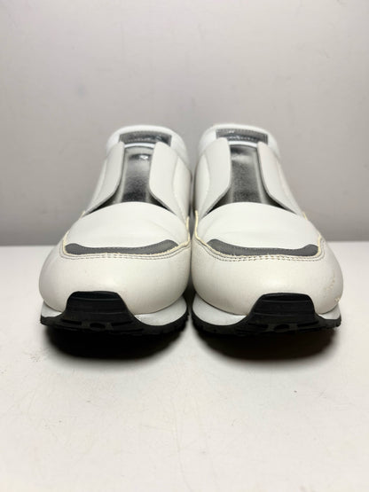 Women Shoe Size 36 Tod's Sportivo White Leather Pre-Owned Slip-On Sneakers