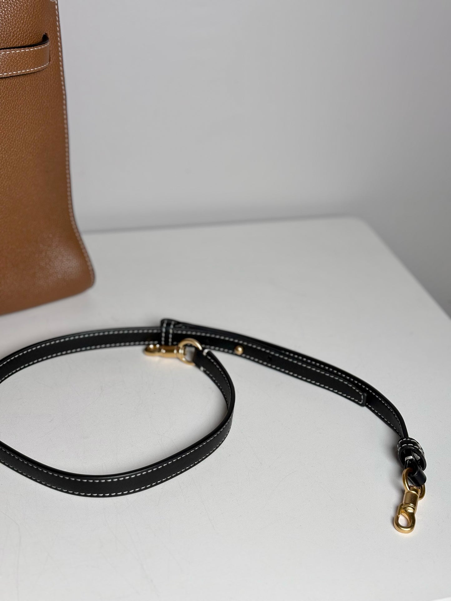 Women's Tory Burch Lee Radziwill Double Bag Large Leather Pre-owned Neutrals