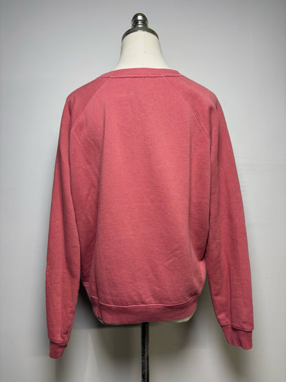 Women Size S Sézane Rosewood/Burgundy Heart La Chamade Pre-Owned Cotton Sweatshirt