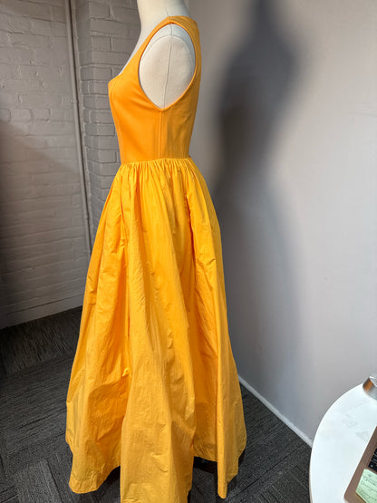 Women Size S BHLDN Orange Josie Scoop Neck NWT Dress