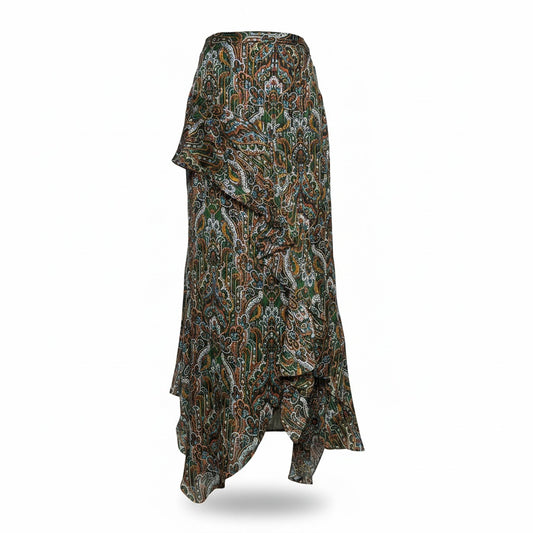 Women Size 10 Veronica Beard "Trixie Skirt" Multicolor Paisley Skirt Pre-Owned