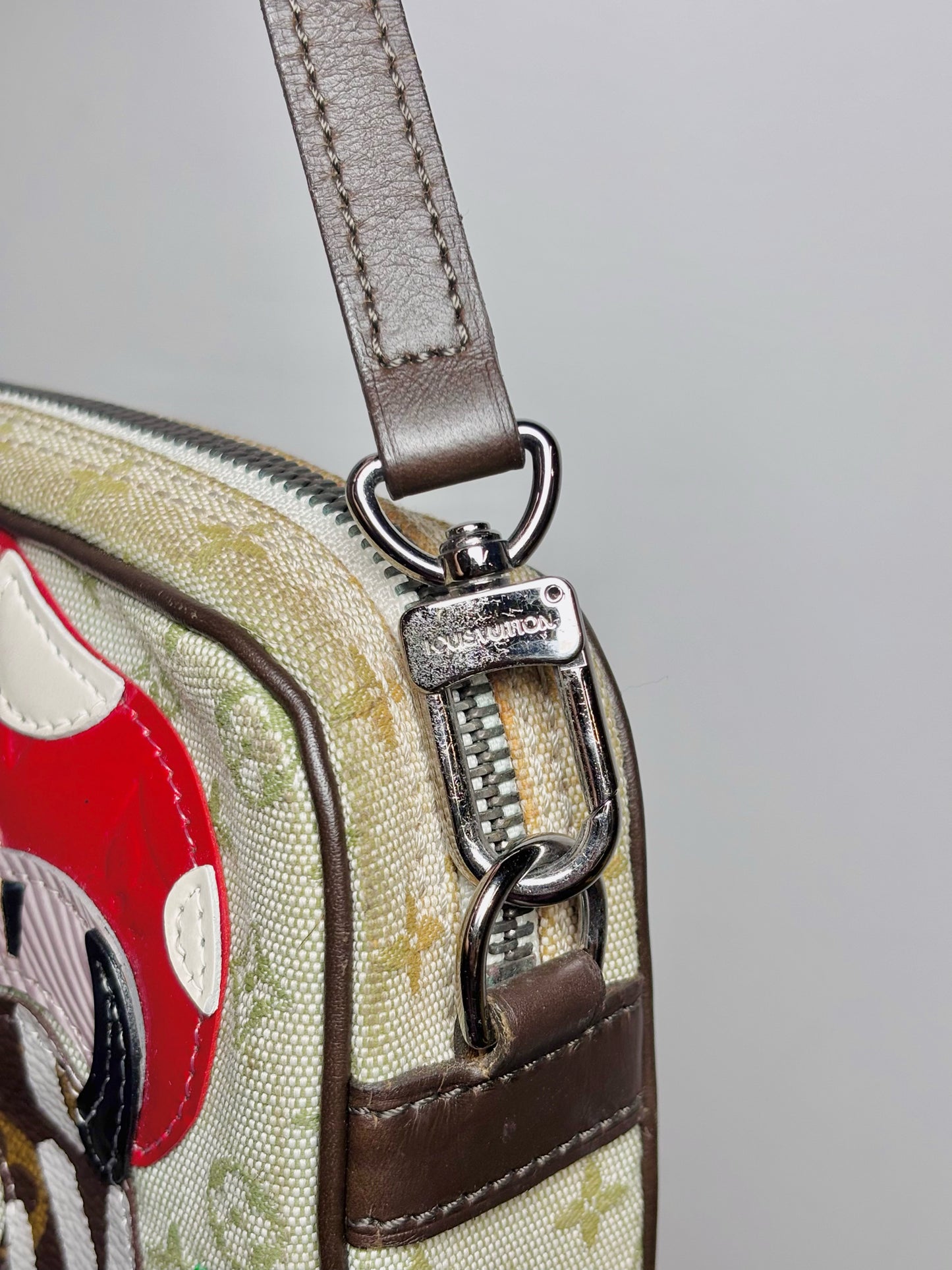 Louis Vuitton Mini Monogram Conte de Fees Canvas Green Cowhide Small Purse