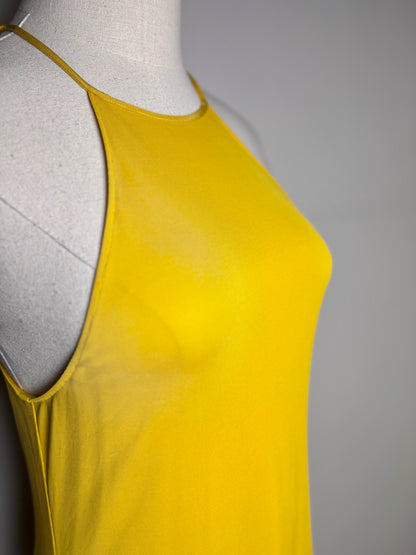 Women Size M Nili Lotan Lucette Floor-Length Mustard Yellow NWT Dress