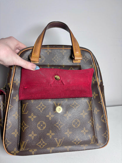 Louis Vuitton Exentri Cite' Monogram Vintage Coated Canvas Pre-owned Brown Purse