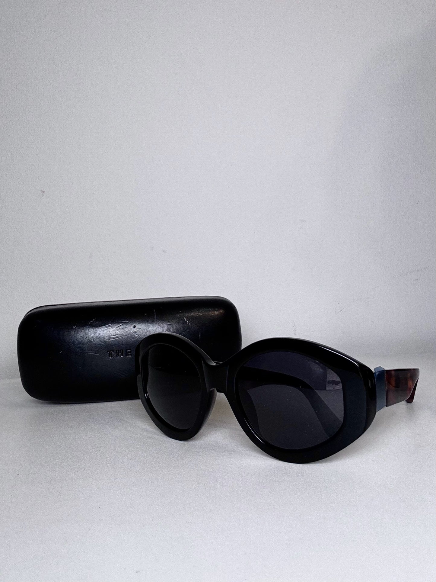 Acetate Linda Farrow x The Row 71/5  NWT, Pre-owned Black & Brown Sunglasses