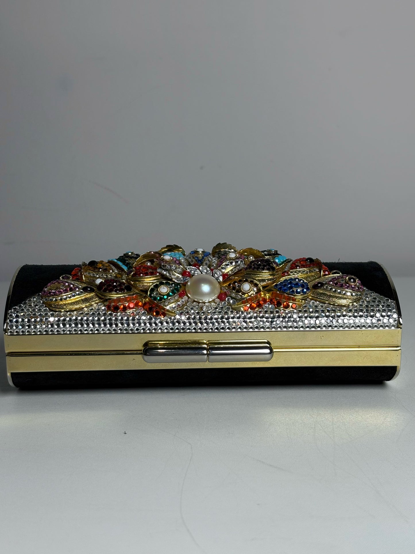 Henryks BiJoux Crystals Vintage Evening Crossbody/Clutch Rare Pre-owned Purse