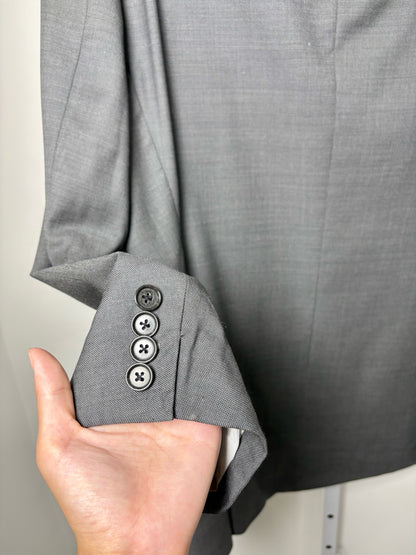 BOSS Hugo Boss Gray Wool Solid Men's 42 Suit