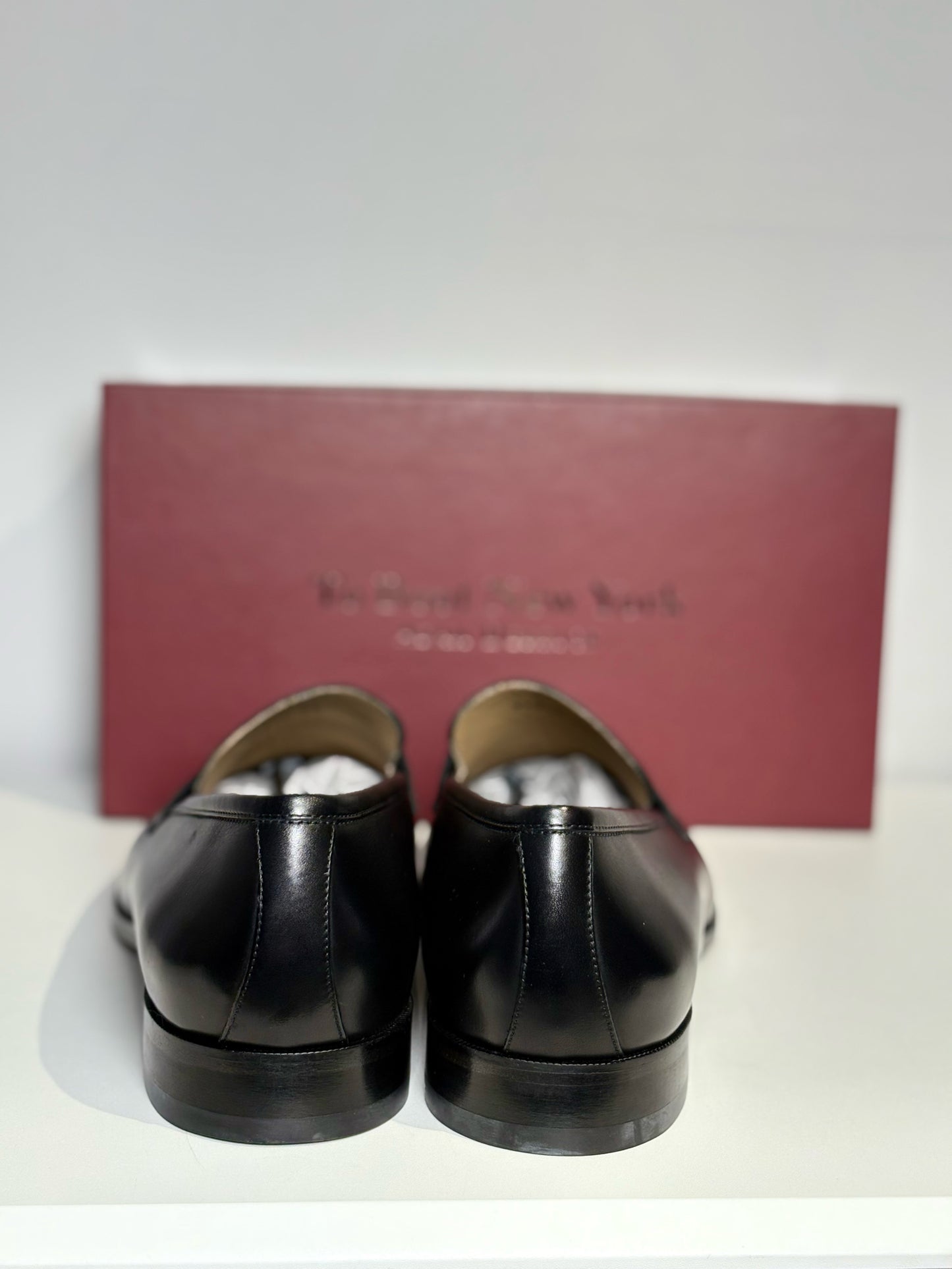 To Boot New York Black Leather Solid Size 13 Men's Shoes