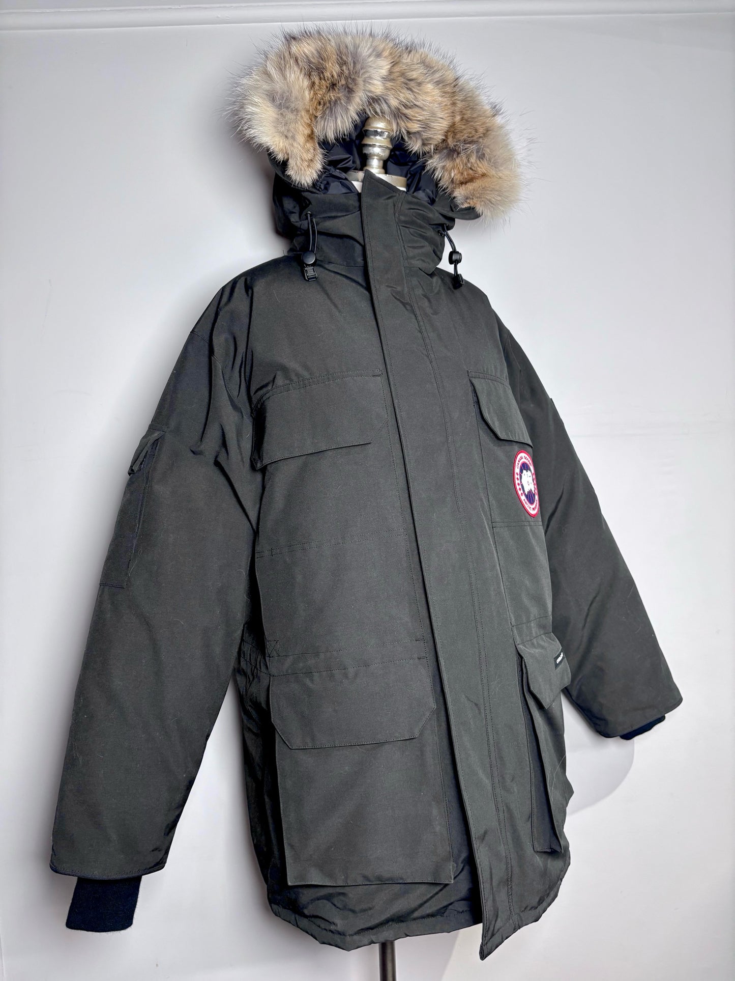 Canada Goose Black Men's Mens Size M Polyester Blend 'Expedition Parka'  Coat