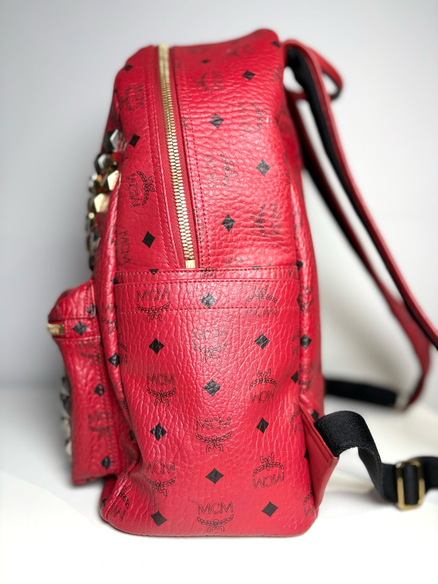 Visetos MCM Red Backpack