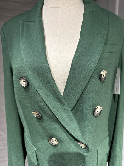 Women Size 8 Veronica Beard Hunter Green Double-breasted Blazer