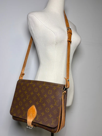 Women's Louis Vuitton Monogram Vintage Leather Pre-owned Brown Medium Purse