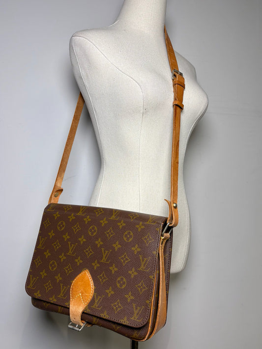 Women's Louis Vuitton Monogram Vintage Leather Pre-owned Brown Medium Purse