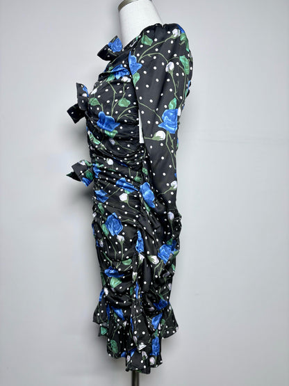 Women Size 36 (2) Rotate Birger Christensen Black, white, blue & green NWT Dress