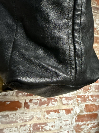 Leather Laura Di Maggio Leather Black Cowhide Purse