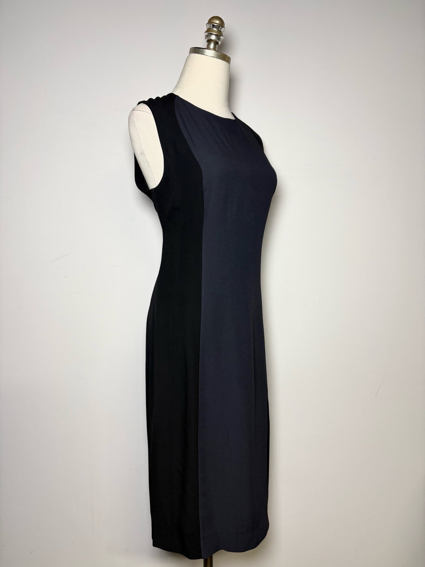 Women Size 44 (8 US) Marni Black, gray Colorblock Sheath Dress